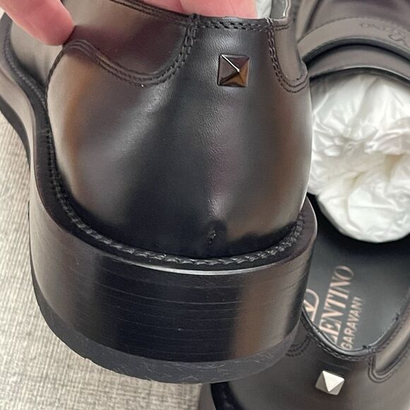 VALENTINO GARAVANI Men's Rockstud Loafers Black 9.5 US / 42.5 EU NEW Business - Picture 11 of 15